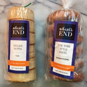 Gluten-free English muffins and bagels from Wheat's End Cafe