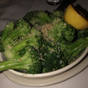 Side of broccoli from Morton's