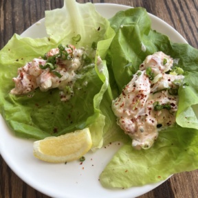 Gluten-free lobster lettuce wraps from Almond