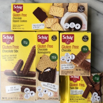Gluten-free cookies and chocolate bars by Schar
