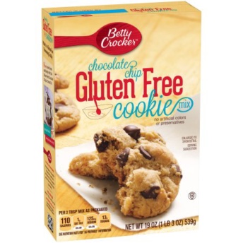 Gluten free chocolate chip cookie mix by Betty Crocker