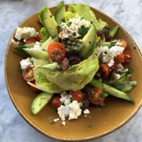 Gluten-free Greek salad from Cleo