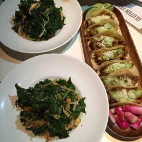 Gluten-free tacos and salads from Delicatessen