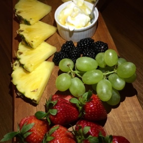 Gluten-free fruit platter from Drexler's
