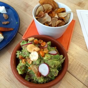 Gluten-free guacamole and chips from Gardenia