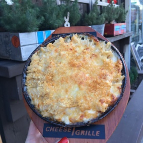 Mac and cheese in the air at Cheese Grille
