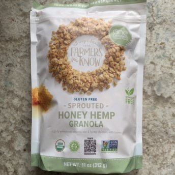 Gluten-free honey hemp granola by One Degree Organic Foods