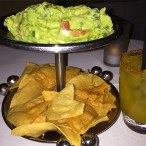 Gluten-free guacamole and chips from Pampano