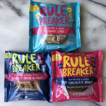 Gluten-free blondies and brownies from Rule Breaker Snacks
