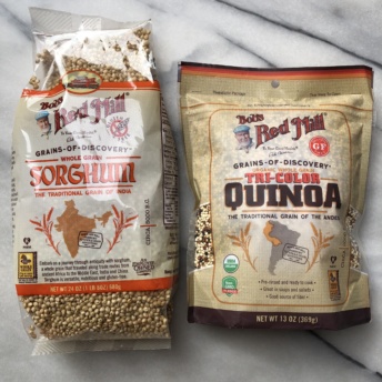 Quinoa and sorghum by Bob's Red Mill