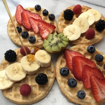 Waffles with berries from Van's Foods