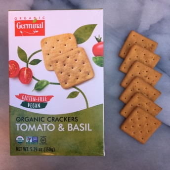 Gluten-free organic crackers by Germinal