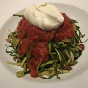 Zucchini linguine from Char