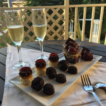 Chocolate and champagne from Sandals Royal Caribbean