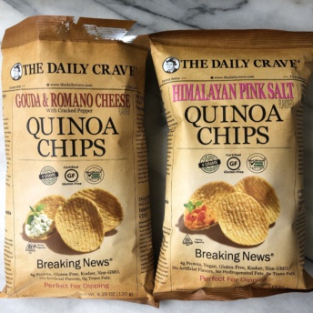 Gluten-free quinoa chips from The Daily Crave