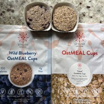 Gluten-free wild blueberry and naked oatMEAL cups by Stylish Spoon