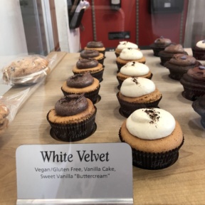 White velvet cupcake from Red Velvet Cupcakery