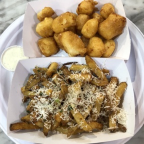 Gluten-free fries and cheese curds from Fox & Son