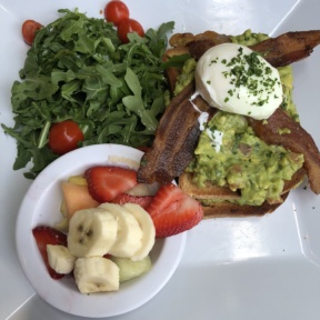 Guacamole toast from Jinky's Cafe