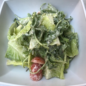 Gluten-free Caesar salad from Burger Lounge