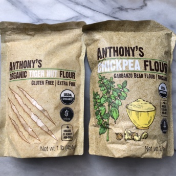 Tiger nut and chickpea flour from Anthony's Goods
