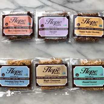 Gluten-free bars without refined sugar by Hope Bars