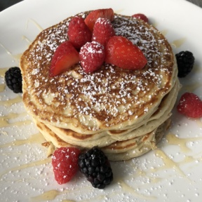 Gluten-free pancakes with berries from zinc@shade