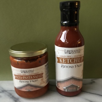 Paleo pizza-pasta sauce and ketchup by Liberated Specialty Foods