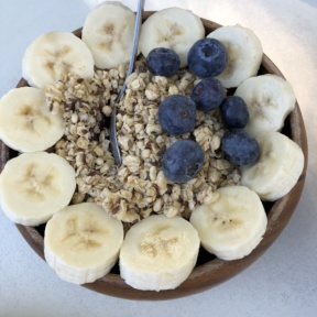 Gluten-free acai bowl from Luci's at the Orchard