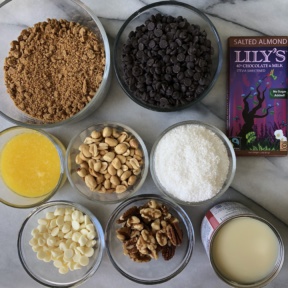 Making gluten-free Layer Bars with Lily's Sweets