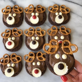 Ready to eat Chocolate Reindeer Cookies