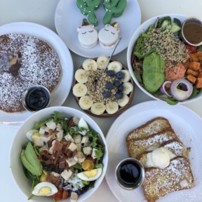 Gluten-free brunch spread from Luci's at the Orchard