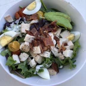 Gluten-free Cobb salad from Luci's at the Orchard