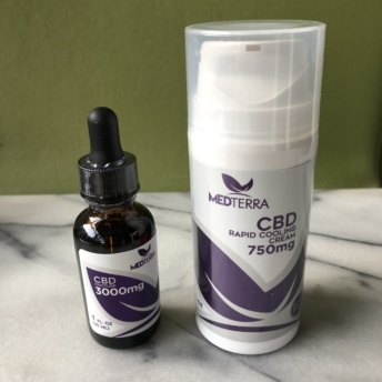 CBD cooling cream and tincture by Medterra