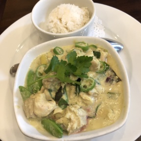 Thai green chicken curry from Novo