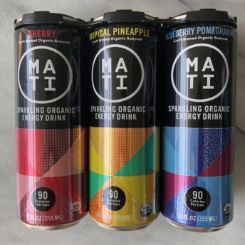 Sparkling organic energy drink by MATI