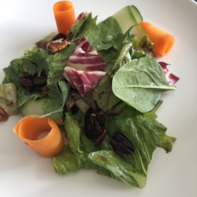 Green salad from Le Blanc Room Service