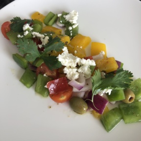 Greek salad from Le Blanc Room Service