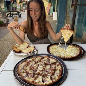 Jackie at Hanalei Bay Pizzeria in Kauai