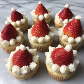 Gluten-free dairy-free Santa Hat Cupcakes