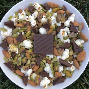 Gluten-free trail mix with Surge Chocolate