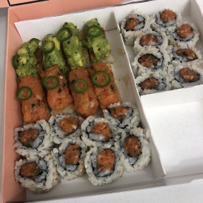 Gluten-free sushi rolls from Krispy Rice