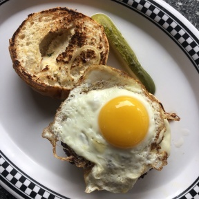 Gluten-free burger from New Canaan Diner