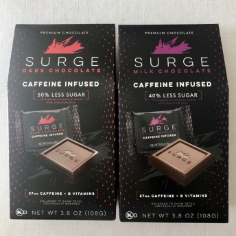 Caffeine-infused chocolate by Surge Chocolate