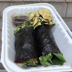 Nori wrap from Catch A Healthy Habit Cafe