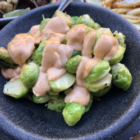 Gluten-free Brussels sprouts from PopoJito