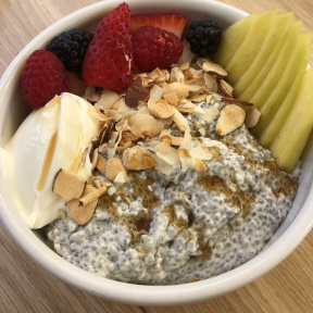 Gluten-free chia pudding from Strings of Life (S.O.L)