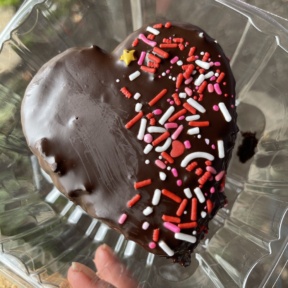 Gluten-free heart-shaped cake from Dream Bakery