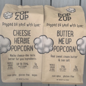 Gluten-free popcorn by Popzup