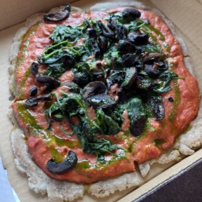Gluten-free vegan grain-free pizza from Root2Rise NY
